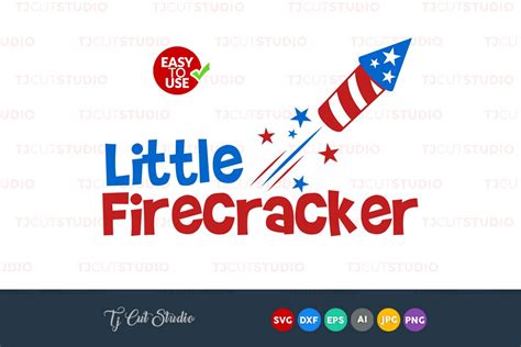 Wish a happy fourth of july with these sparkling fireworks. Firecracker svg, Little firecracker svg | Design Bundles