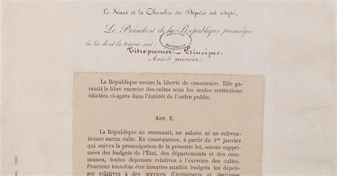 Loi De Séparation Des Églises Et De LÉtat De 1905 Encyclopédie De L