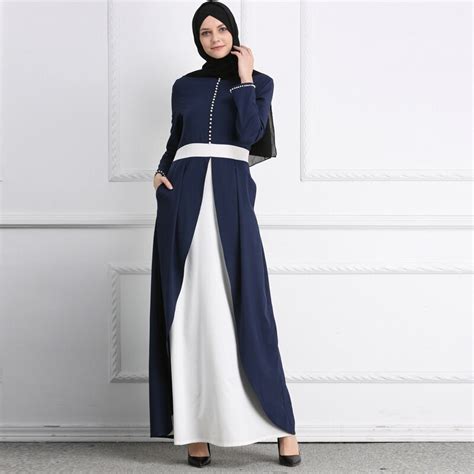 vestidos 2019 abaya dubai kaftan long patchwork pearl muslim dress women elbise turkish islamic