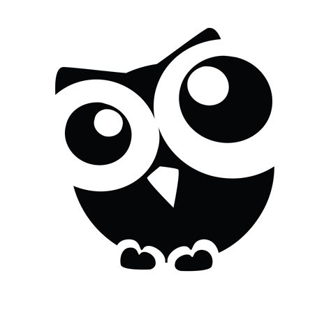 Wise Owl Png Black And White And Free Wise Owl Black And Whitepng