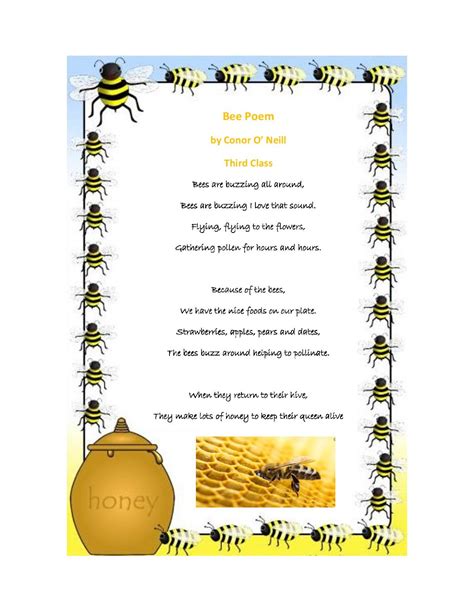 Buzzing Bee Poems Of The Week