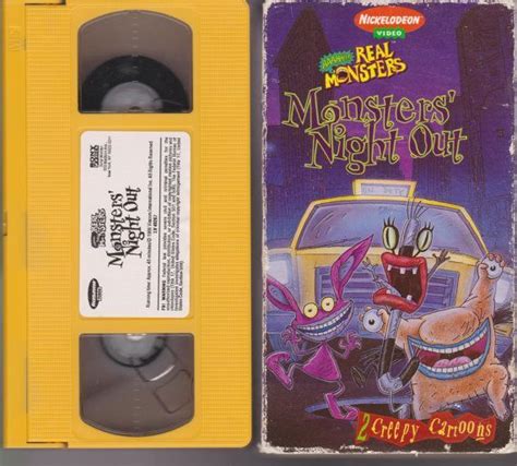 Orange Vhs Tapes Retro Kids 80s Kids Real Monsters Cartoon