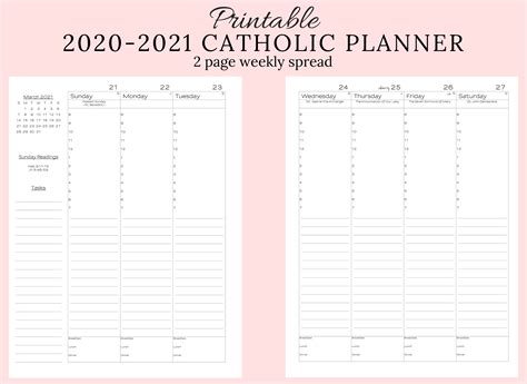 Free printable catholic calendar 2019 | 2019 calendar template design dowload. 2020-2021 Traditional Catholic Planner PDF: TLM, Latin Mass, Extraordinary form - elizabeth clare