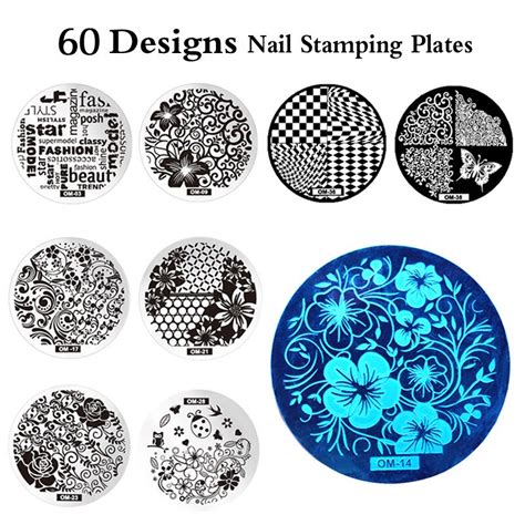 Diy Negative Space Nail Art Stamping Stamp Template Image Plates Cool