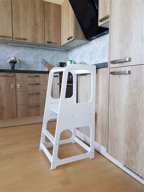 I immediately told ryan that we had to make one for henry for christmas. Kitchen Helper tower Kitchen stool Safety stool Toddler ...