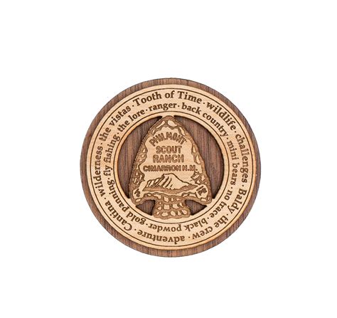 Challenge Coin Wooden Tooth Of Time Traders