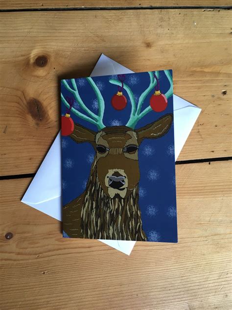 Handmade Reindeer Christmas Cards The Cake Boutique
