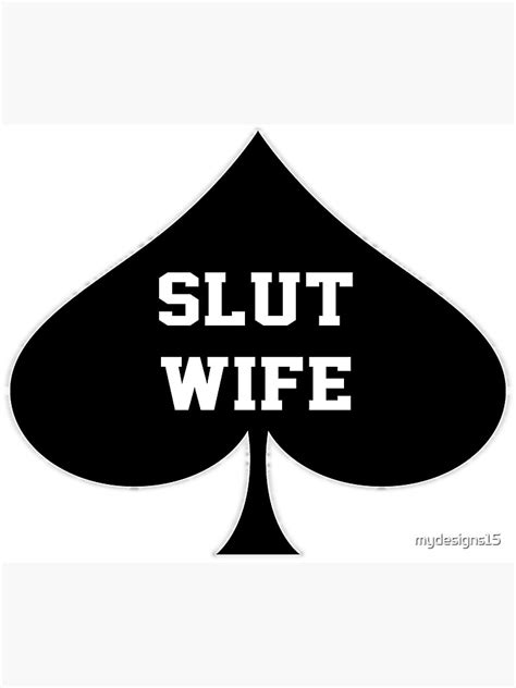 Bbc Slut Queen Of Spades Kinky Hot Wife Art Print By Mydesigns15