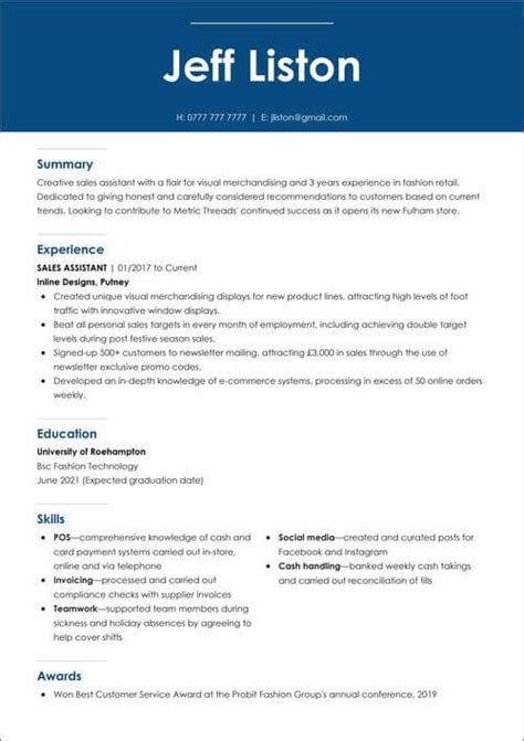 15 Best Cv Templates To Download For The Uk In 2024