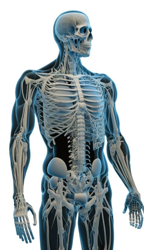 Voll Mensch Körper Anatomie 3d Wiedergabe Anatomisch Zeichnung