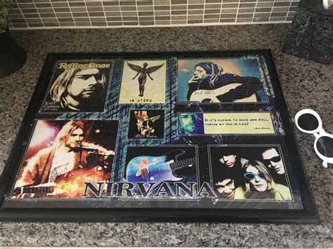 My Grandma Gave Me This Framed Poster I Thought It Belongs Here Nirvana
