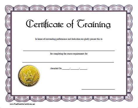 In fact, some course providers. 9+ Training Certificate Templates - Free Samples ...