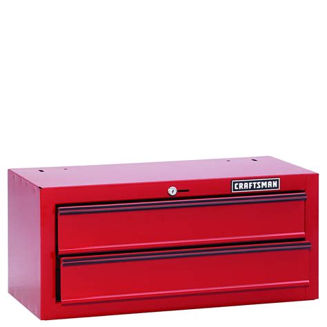 Craftsman 26 In Wide 2 Drawer Homeowner Middle Chest Red Tools