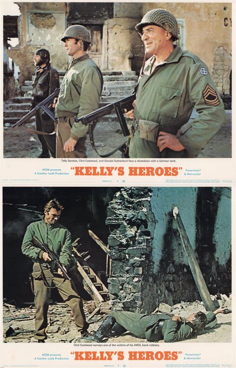 Kellys Heroes 1970 Us Scene Card Set Of 2 Posteritati Movie Poster