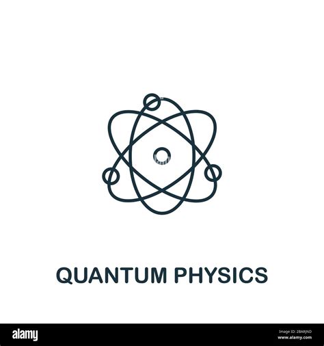 Icono De Física Cuántica De La Colección De Ciencia Simple Elemento De