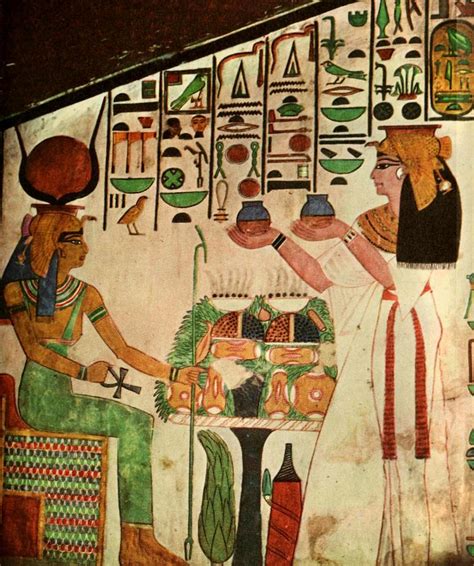 Ancient Egyptian Wall Paintings 1956 Tomb Of Queen Nefertari Painting By Unknown Pixels Merch
