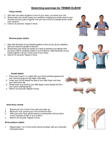 stretching for tennis elbow tennis elbow stretches stretching exercises tennis workout