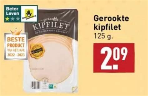 Gerookte Kipfilet 125G Aanbieding Bij ALDI