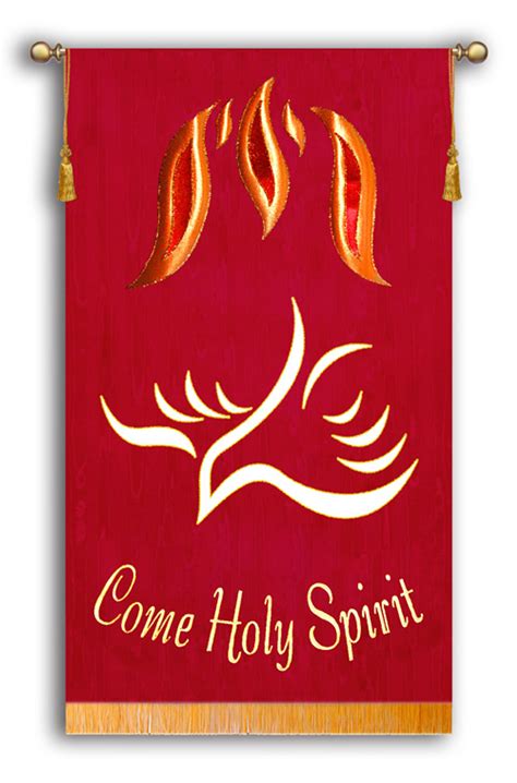 Come Holy Spirit Dove Church Pentecost Banner