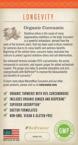 Naturewise Organic Curcumin Turmeric With Curcuminoids Best Offer