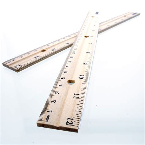 12″ 30cm Wooden Ruler Crown Office Supplies