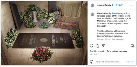 Família real divulga imagem do túmulo da rainha Elizabeth 2ª