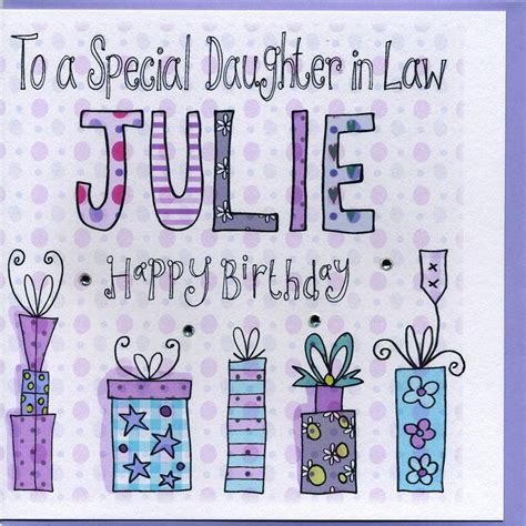 Personalised Daughter In Law Birthday Card By Claire Sowden Design