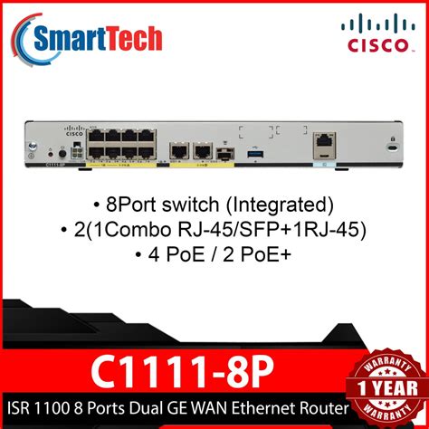 C1111 8p Cisco 1100 Series Integrated Services Routers Isr 1100 8 Ports