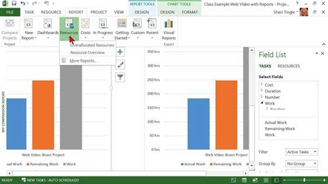 Microsoft Office Project 2013 Tutorial Creating A Custom Report K