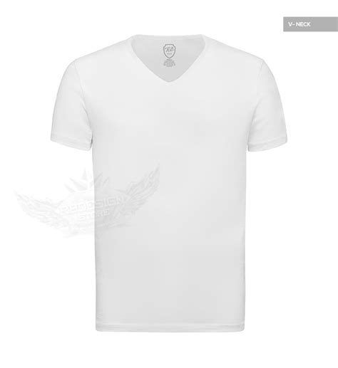 Mens Plain White V Neck T Shirt High Quality Slim Fit Tees Online Rb