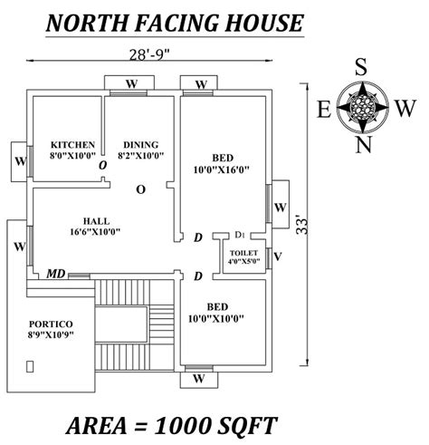 Floor Plan For 1000 Sq Ft House