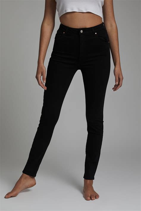 High Rise Skinny Jean Black Cotton On Jeans