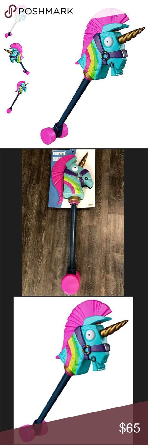 Brand New Fortnite Rainbow Smash Unicorn Pickaxe Sold Out Online