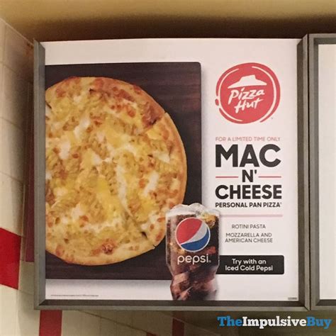 Fast Food News Pizza Hut Mac N Cheese Personal Pan Pizza The