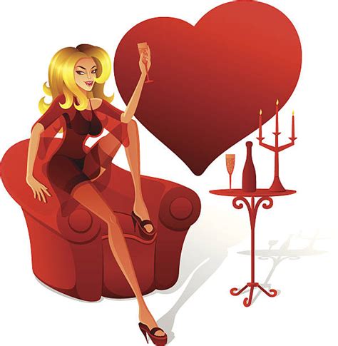 Best Cartoon Of A Women In Sexy Lingerie Illustrations Royalty Free