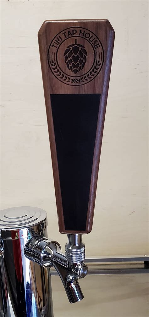 Custom Wooden Beer Tap Handle With Your Design Etsy Uk