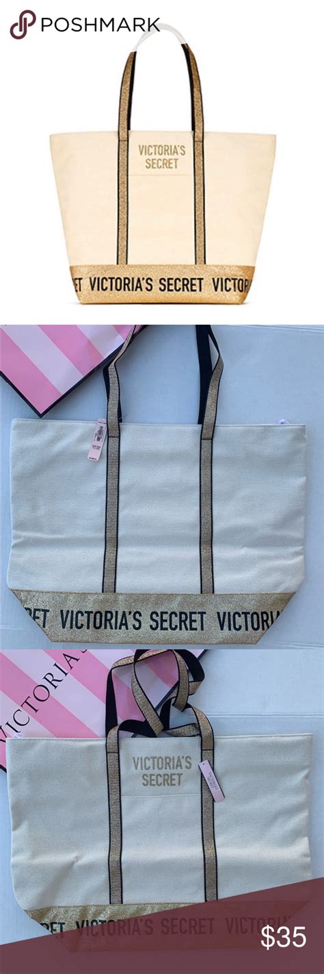 Shop from the world's largest selection and best deals for victoria's secret tote bags for women. NWT Victoria's Secret Canvas Tote | Canvas tote, Tote ...