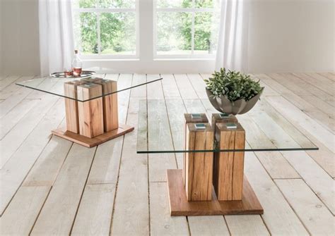 Alle produkte des fotos ansehen. Couchtisch Holz - Glas Wildeiche oder Kernbuche massiv ...