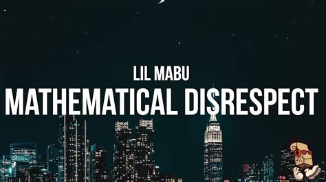 Mathmatical Disrespect Lil Mabu Full Music Video And Lyrics Youtube
