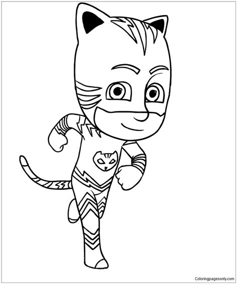 Catboy Of Pj Masks Coloring Page Free Coloring Pages Online