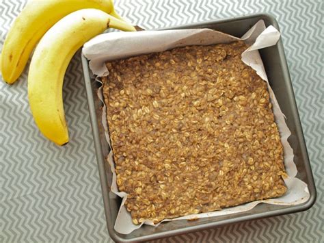 Banana Oat Bars Vegan Gluten Free Nut Free Happy Healthy Mama