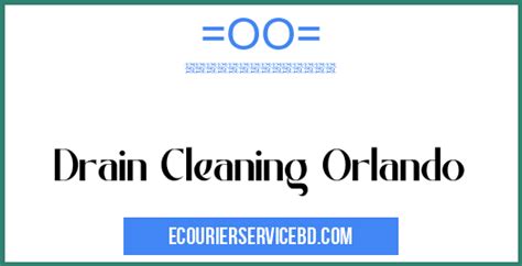 Drain Cleaning Orlando