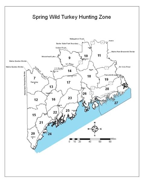 Maine Hunting Zone Maps Maine Wildlife Management Zones 940
