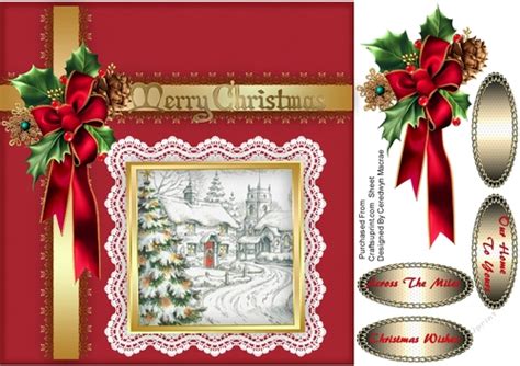 Traditional Merry Christmas Wishes Cup8336961398 Craftsuprint