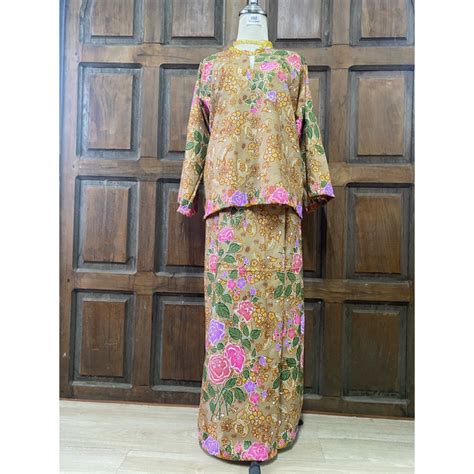 Set Baju Kurung Kedah Baju Opah Tradisional Shopee Malaysia