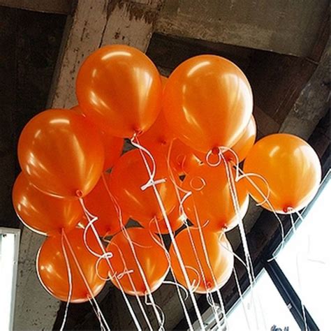 Wonder Solid Beautiful Metallic Orange Party Balloons