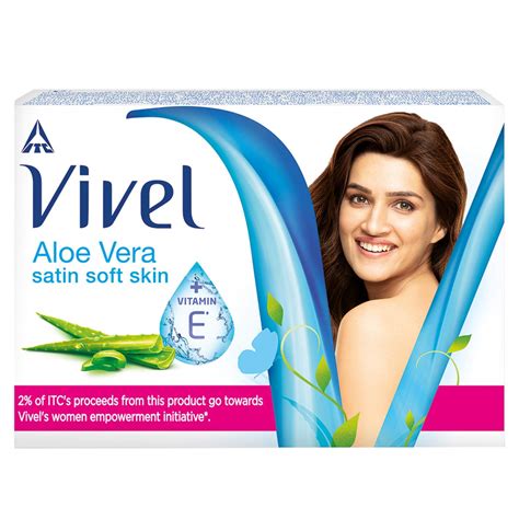 Vivel Aloe Vera Satin Soft Skin Soap With Vitamin E Arfaana Com