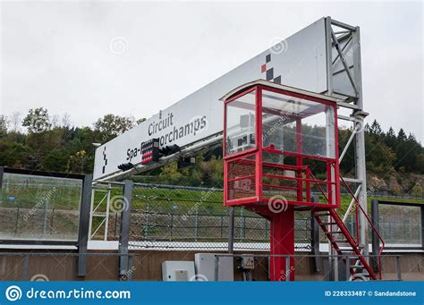 Race Track Tower At Spa Francorchamps Editorial Photography Image Of