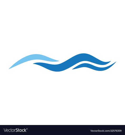 Sea Wave Logo Royalty Free Vector Image Vectorstock