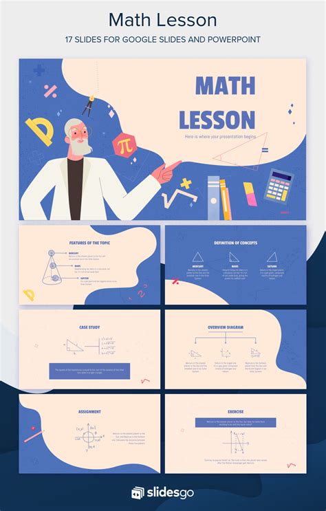 Math Lesson Presentation Free Google Slides Theme And PowerPoint
